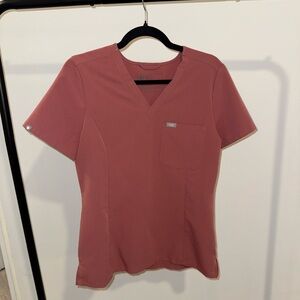 Figs Women’s Mauve Slim Catarina Scrub Top